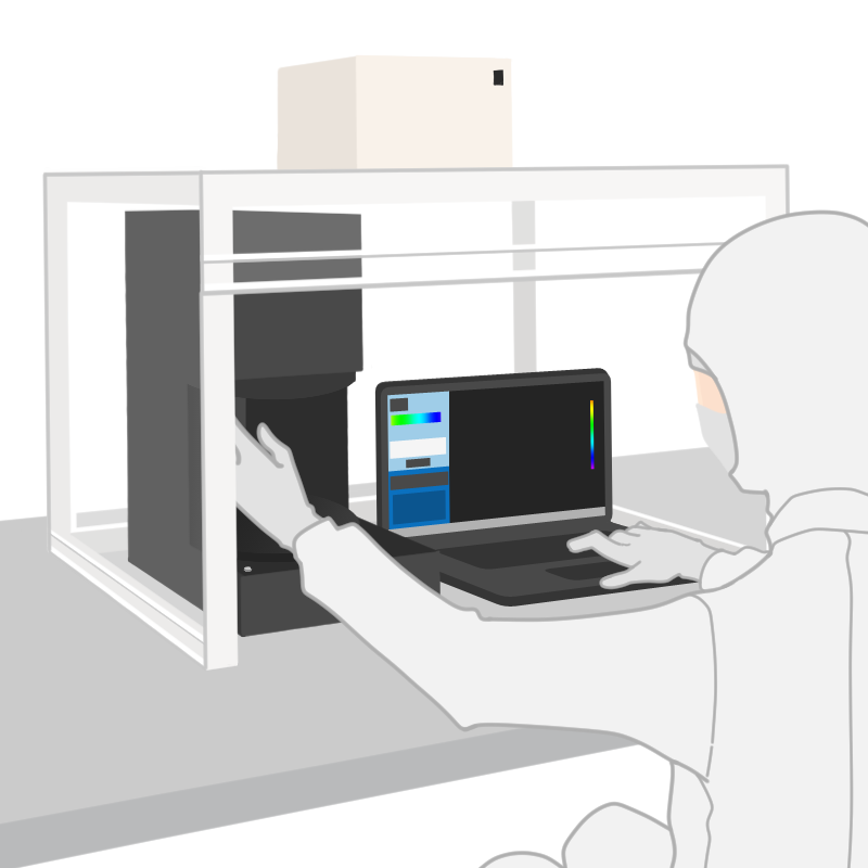 RACCAR測定中のイラスト